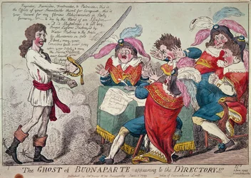 Il fantasma di Buonaparte appare al Direttorio!!!, Londra, 1799